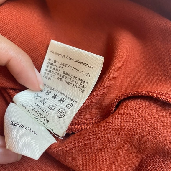 3.1 Phillip Lim Rust Ponte Dress Size 0 - Picture 6 of 6